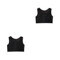 thumbnail image 4 of Minnieouse Chaleco moldeador de senos, camiseta sin mangas estirable, ropa interior elástica Trans para el pecho, ropa transpirable reforzada con Negro METRO 2piezas, 4 of 6