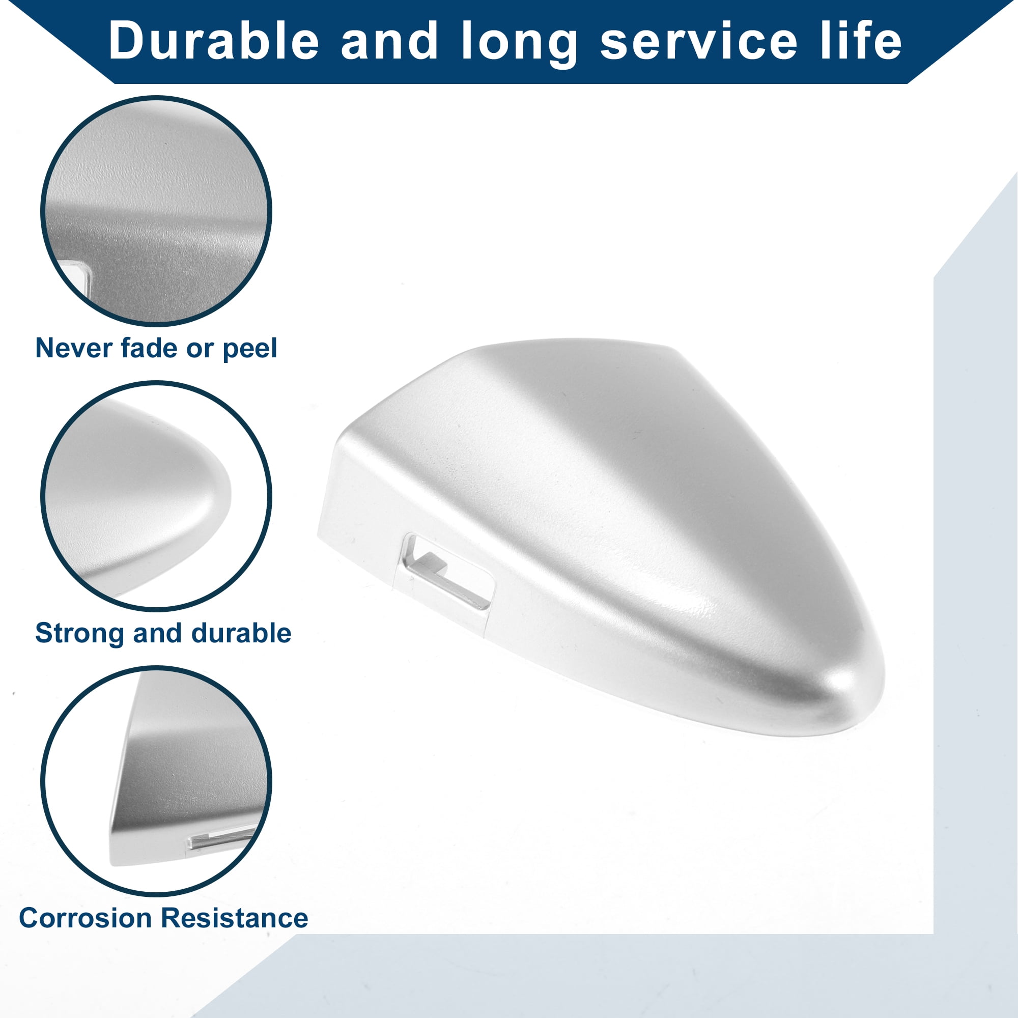 Unique Bargains Exterior Vehicle Door Handle Cover Silver Tone for Lexus IS250 2006-2013