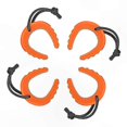 thumbnail image 1 of 4-Pack Emergency Door Stops - Orange Door Jam for First Responders, Police, EMS, Firefighters, 1 of 5