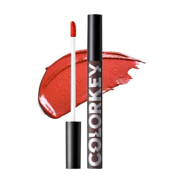 Colorkey Rouge à Lèvres en Verre Gloss à Lèvres Waterproof Longue Durée Gloss Cosmétique pour Maquillage des Lèvres Couleur Inégalée & Application Fluide