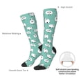 thumbnail image 4 of Xecao Cute Sheeps print thigh-high socks, crafted for both men and women with a stretchy, high-opaque design perfect for daily wear, 4 of 6