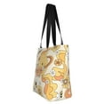 thumbnail image 4 of Fotbe Groovy Floral Pattern Beach Tote,Shoulder Handbag,Spacious Tote Bag,Lightweight Travel Bag,Versatile Shopping Bag, 4 of 9