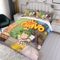 thumbnail image 3 of El Chavo del Ocho Conjunto de sábanas temático, trío de piezas, cómodo y amigable con la piel, diseño único, regalo de decoración para el hogar para familiares, amigos y fans, 90 cm * 190 cm, 3 of 6