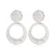thumbnail image 1 of Pendientes con clip para la oreja de aleación galvanizada con diseño geométrico exagerado de tendencia de moda de joyería europea y americana para mujer, 1 of 5