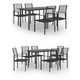 thumbnail image 6 of vidaXL Patio Dining Set Garden Outdoor Table and Chair Furniture 5/7 Piece, 6 of 6