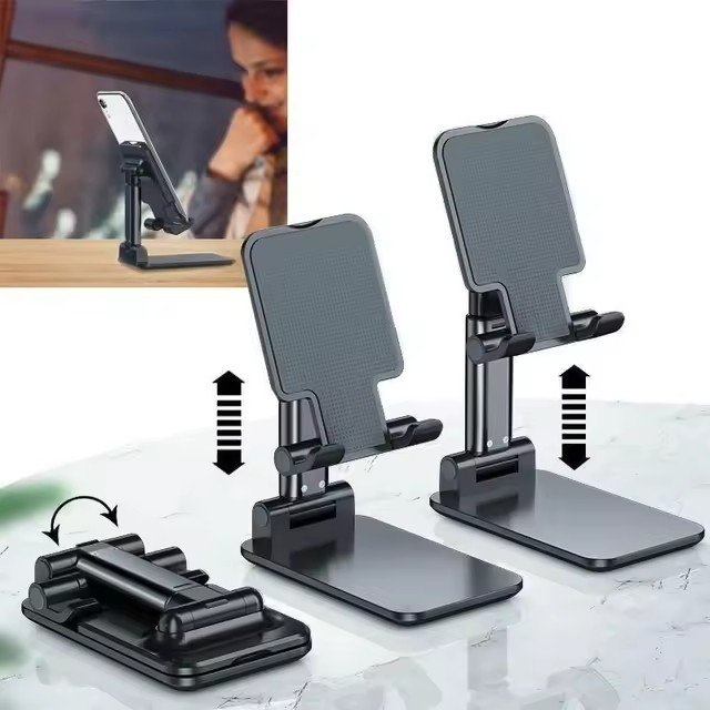 Soporte para tableta de escritorio de alta calidad, plegable, extensible, ajustable, para teléfono móvil