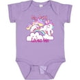 thumbnail image 3 of Inktastic My Aunt Loves Me Unicorn Girls Baby Bodysuit, 3 of 5