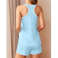 thumbnail image 2 of Avidlove Womens Pajamas Sets Soft Tank Top and Shorts Set Sleeveless Racerback Cami Sleepwear 2 Piece Summer Nightwear, 2 of 4