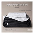 thumbnail image 3 of Edredón Ligero Real Textil + 1 Funda de Almohada, Juego de Colcha Individual, Color Negro/Blanco, 3 of 9