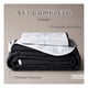 thumbnail image 3 of Edredón Ligero Real Textil + 1 Funda de Almohada, Juego de Colcha Individual, Color Negro/Blanco, 3 of 9