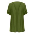 thumbnail image 4 of Ohufall Women's Short Sleeve Cardigan Overwears Summer Solid Loose Open Front Bolero Shrugs Fashion Casual Cardigan Tops Cover Ups for Women, 4 of 6