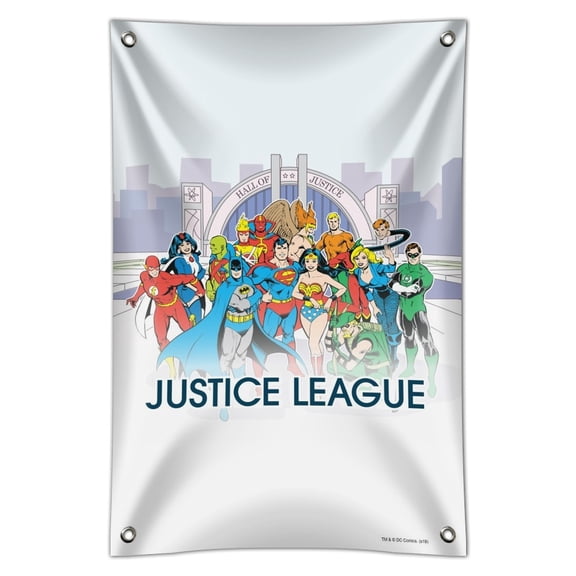 Justice League Hall of Justice Home Business Office Sign