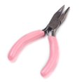 thumbnail image 2 of 45# Carbon Steel Jewelry Pliers Needle Nose Pliers Ferronickel Pink 81x44x7.5mm, 2 of 3