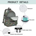 thumbnail image 4 of Monster Cartoon Truck Black Pattern Cute School Backpack with Padded Back and Adjustable Shoulder Straps 13.4"x11"x4.7", 4 of 5