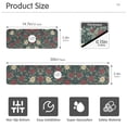 thumbnail image 3 of Yayeee Faucet Mat for Kitchen Sink 14.7" Diatomite Long Splash Guard Pad, Christmas Holly Leaves, 3 of 7