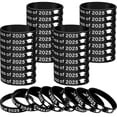 thumbnail image 1 of Pulseras de goma de graduación Skylety Class de 2025 x 48 pulgadas, color negro, 1 of 7