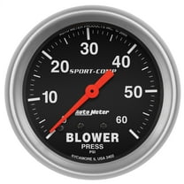 AutoMeter 3402 Sport-Comp Mechanical Blower Pressure Gauge