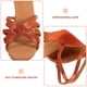 thumbnail image 5 of 1 par de zapatos de tacón alto con tiras anudadas para baile latino para mujer - Talla 41 (dorado), 5 of 8
