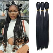 (4 pack) Darling Pre-Stretched Thrive Braid Hair 3X Pack, Adult, 52 inch, #1, Female