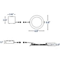 thumbnail image 5 of 6" LED Slim Fit Recessed Downlights SELECTABLE 2700K/3000K/3500K/4000K/5000K, 850Lumens, 12W, 120V, 5 of 6