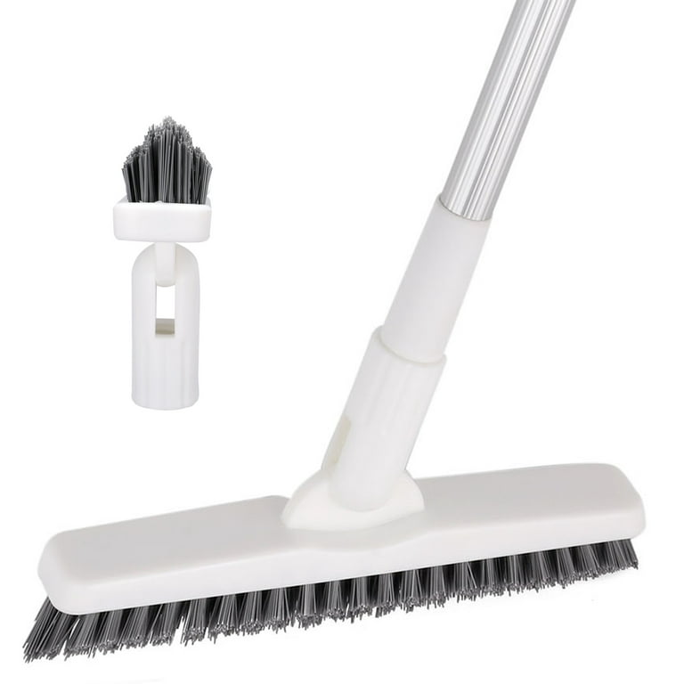 Retractable V-Shaped Floor Brush for Gap Cleaning with Strong