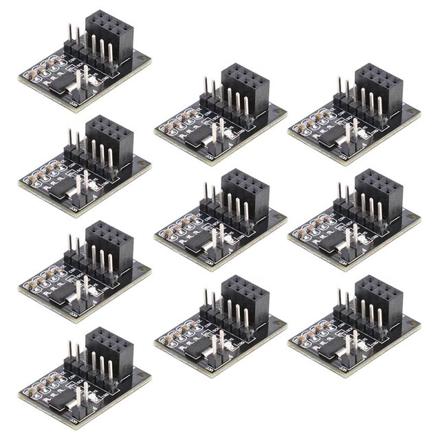 10 Uds. Placa adaptadora de enchufe de módulo adaptador inalámbrico de 3,3 V para NRF24L01 de 8 pines Likrtyny Accesorios electrónicos