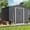 Gray, variant on SOLAURA 8'x6' Outdoor Metal Storage Shed Garden Tool Storage Shed with Sliding Double Door - Gray