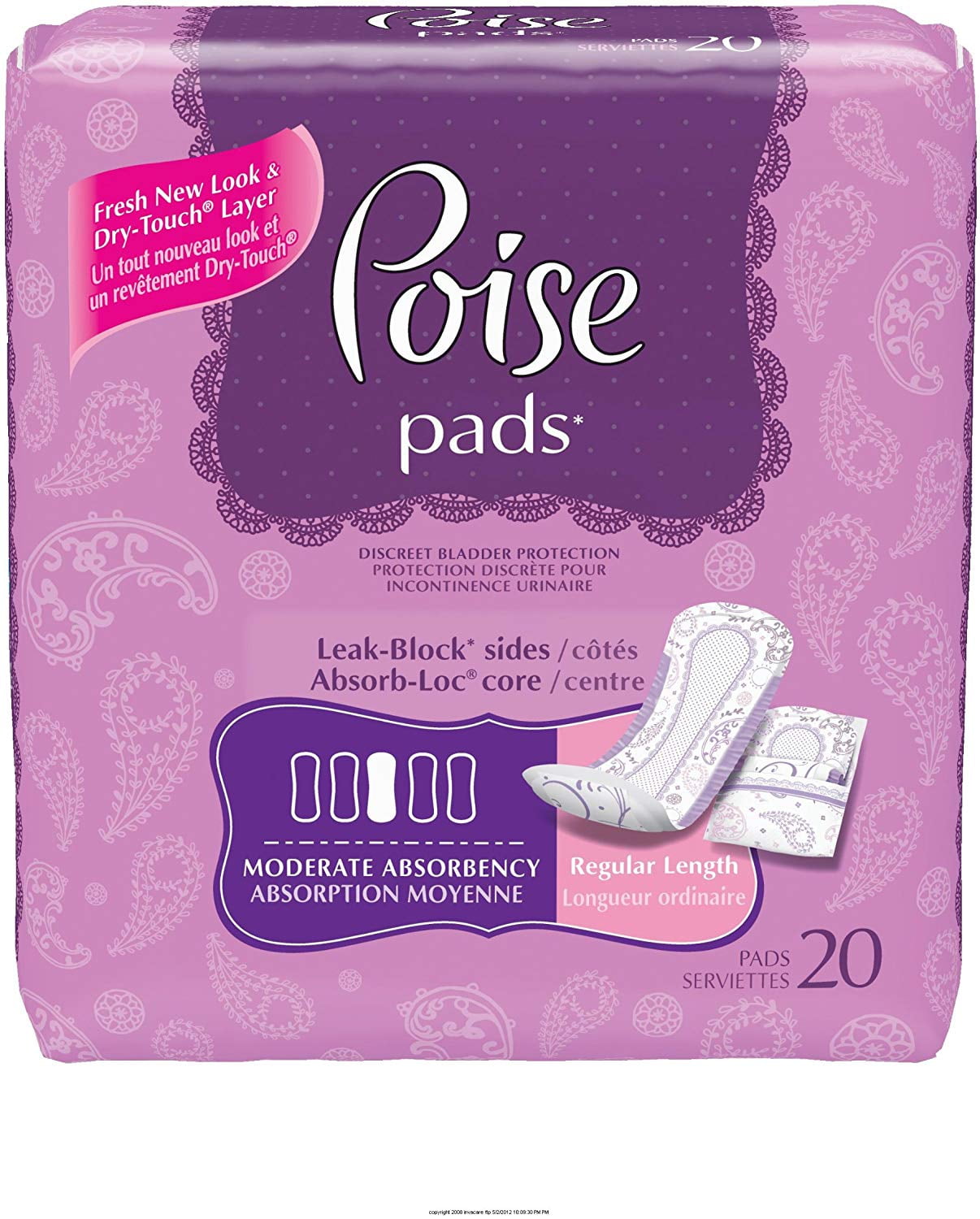 Poise Moderate Pads [POISE PADS MOD ABSBNT F]