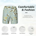 thumbnail image 5 of Gaeub Bees Mens Swim Trunks Stretch Beach Shorts Quick Dry for Men Swim Shorts Swimwear with Pockets- Large, 5 of 9
