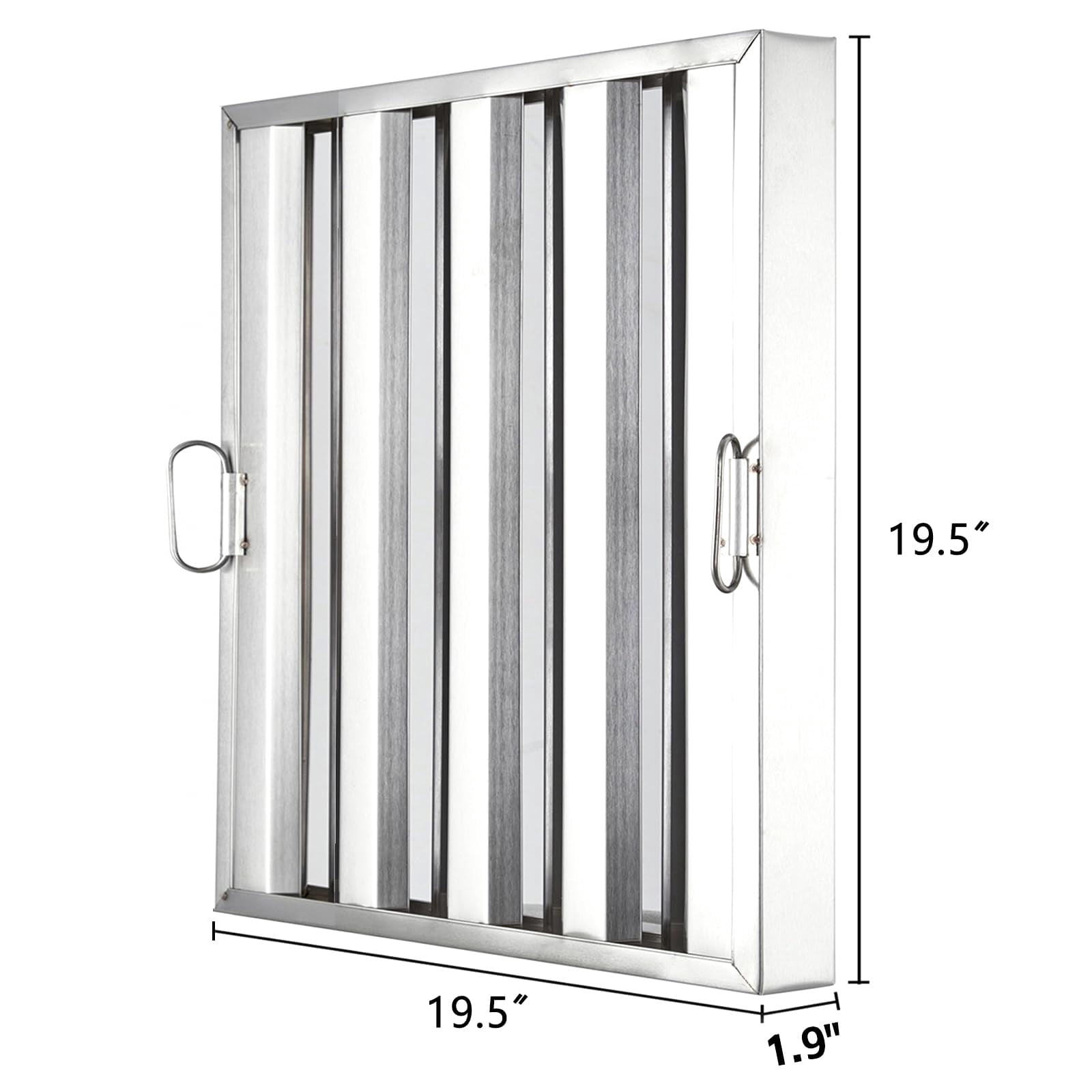 Yeshouse 430 Stainless Steel Groove Baffle Filters for Restaurant Kitchen Exhaust Hoods