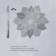 thumbnail image 3 of Juego de manteles individuales PENGJJMXG 6 manteles individuales flores de hibisco plata 42 x 43 cm, 3 of 5
