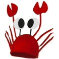 thumbnail image 3 of Sombrero novedoso para hombres y mujeres 3D langosta cangrejo cangrejo mariscos sombrero con clips (cangrejo), 3 of 5