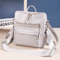 thumbnail image 4 of HONGLONG Women's Backpack Purse PU Leather Multipurpose Shoulder Bag Handbags Large Travel Bag Gray, 4 of 10