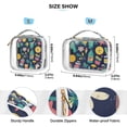 thumbnail image 4 of Bar Lcons Makeup Bags Set Travel Toiletry Bags Portable Cosmetic Bags Organizer Waterproof 2 Packs, 4 of 7
