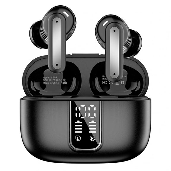 SP99 AI Translation Headset Video Voice Call AI Real-Time Translation Simultaneous Interpretation BT Earphones Black