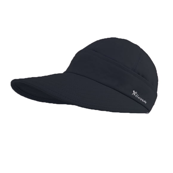 Sombrero de visera ancha para mujer - Gorra de playa ajustable y plegable para actividades al aire libre, viajes y senderismo