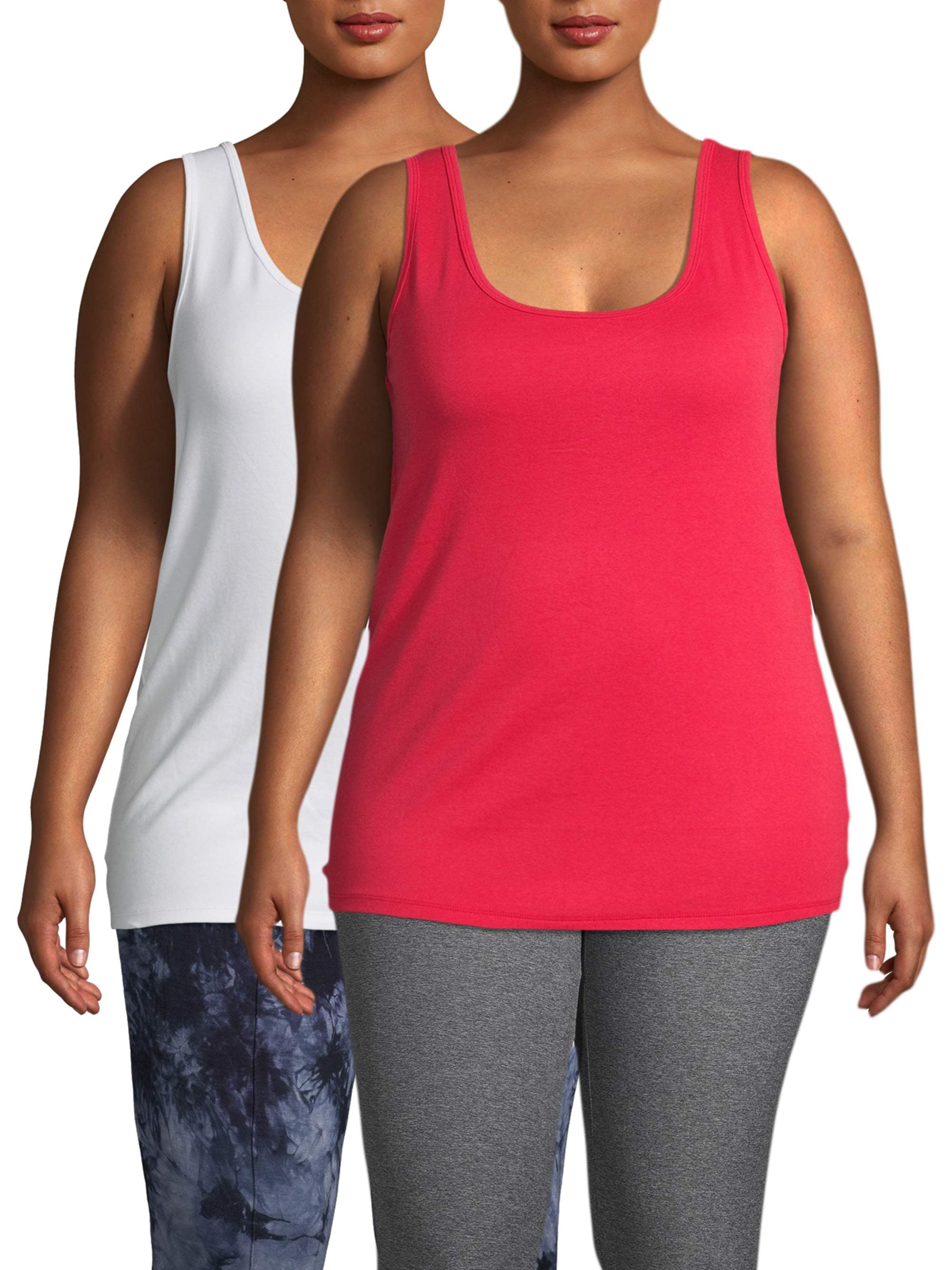 Terra & Sky Women's Plus Size Everyday Essential Layering Tank Top, 2