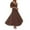 C17/Brown, variant on XIYON Womens Dresses Women's V Neck Pleated Chiffon Padded Bodycon Evening Holiday Dress Solid Color Travel Vacation Outfits