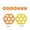 Orange, variant on CaiTeLin Hexagonal Inflatable Pool Toy , PVC Interactive Water Game Float , Double Sided Floating Plaything for Swimming Pool Backyard Summer Party