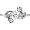 thumbnail image 4 of Sterling Silver Rhodium-Plated Fancy Cz Ringsize 6 (Width 1.6) - Jbsp, 4 of 5