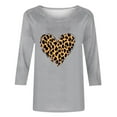 thumbnail image 4 of Vetsdori Womens Valentine Shirts 3/4 Sleeve Plus Size Blouses Summer Graphic Casual Crew Neck,Cute Gifts for Girlfriend Tops for Junior, 4 of 5