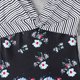 thumbnail image 1 of Traje de baño para mujer Conjunto de bikini con cuello en V y bloque de color para niña femenina (S Black Flora) FLhrweasw Para estrenar, 1 of 8