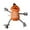 Orange, variant on Christmas Halloween Pet Chew Toy Interactive Dog Stuffed Animal Doll Soft Gnawing Teeth Entertainment Supplies For Home Alone Boredom