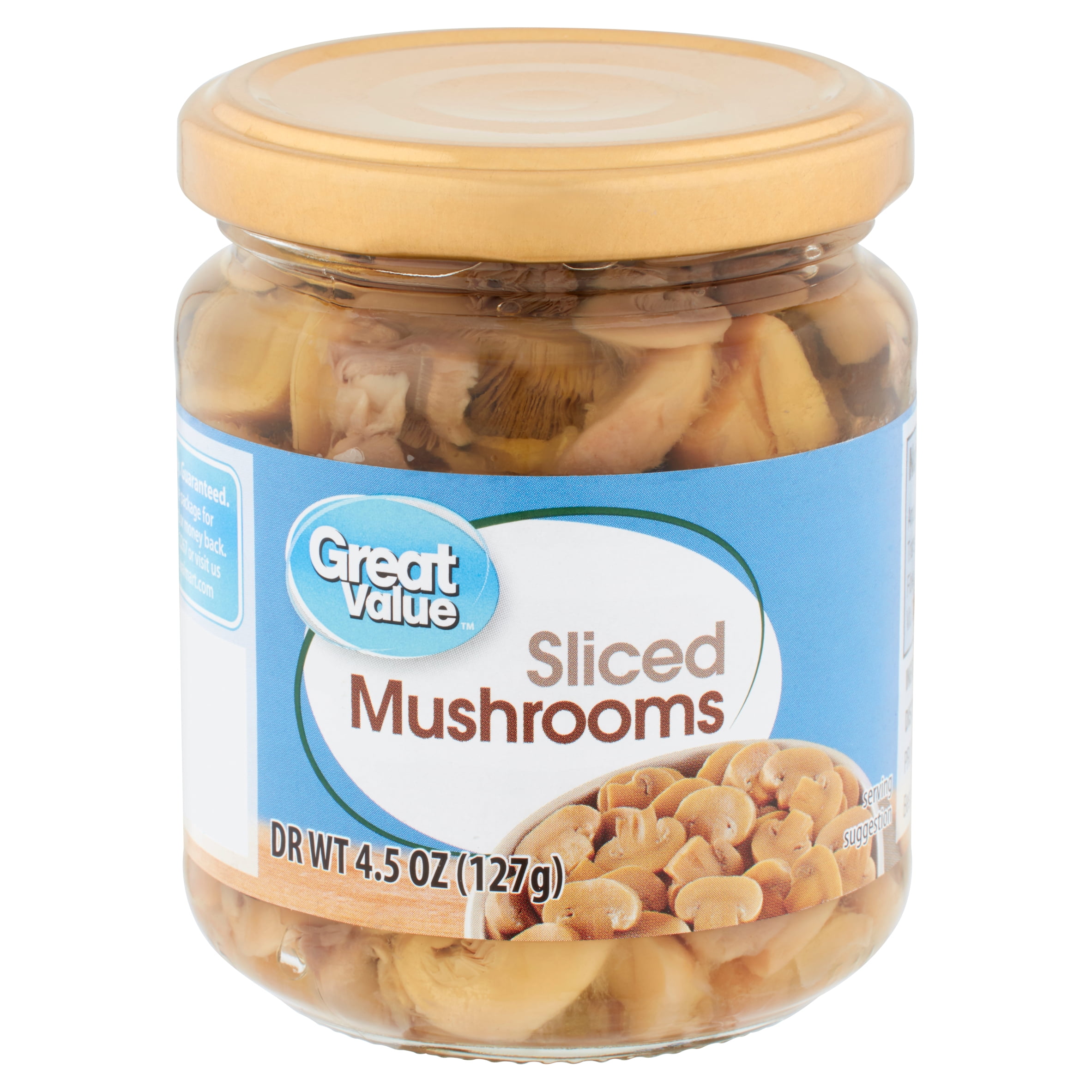 Great Value Sliced Mushrooms, 4.5 oz
