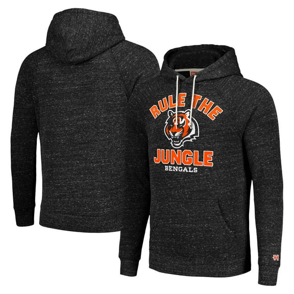 Unisex Homage Charcoal Cincinnati Bengals Hyperlocal Raglan Pullover Hoodie