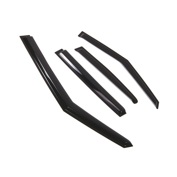 Tuningpros WD2-805 Outside Mount Window Visor Deflector Rain Guard Dark Smoke 4 Pcs Set For 2011-2016 Hyundai Veloster