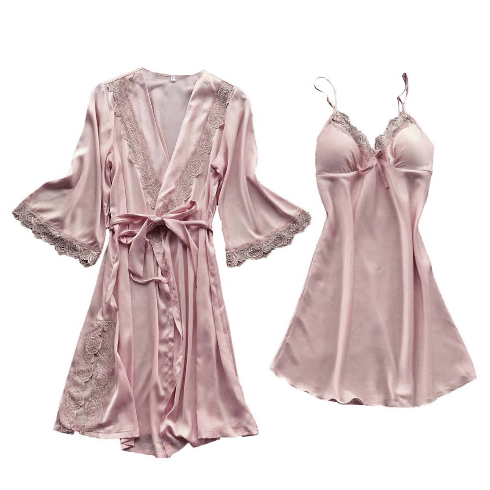silk night robe