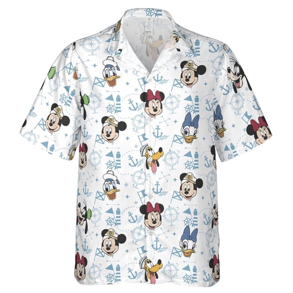 Disney Cruise Hawaiian Shirt, Personalized Cruising Line Button Shirt