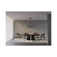 thumbnail image 2 of Pivot LED Collection Six-Light Textured Black Modern Style Chandelier with Downlight, 2 of 15