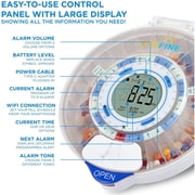 LiveFine Smart WiFi Automatic Pill Dispenser, 28-Day Pill Organizer w/Locking Key & Adjustable Light/Sound
